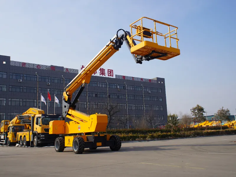 Подъемная рабочая платформа с прямым рычагом длиной 23 метра