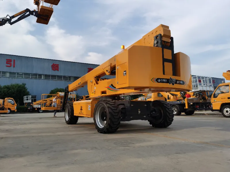 28-метровая рабочая платформа с прямой стрелой