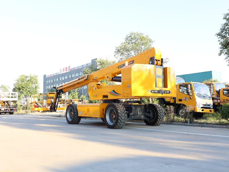 34-метровая рабочая платформа с прямой стрелой